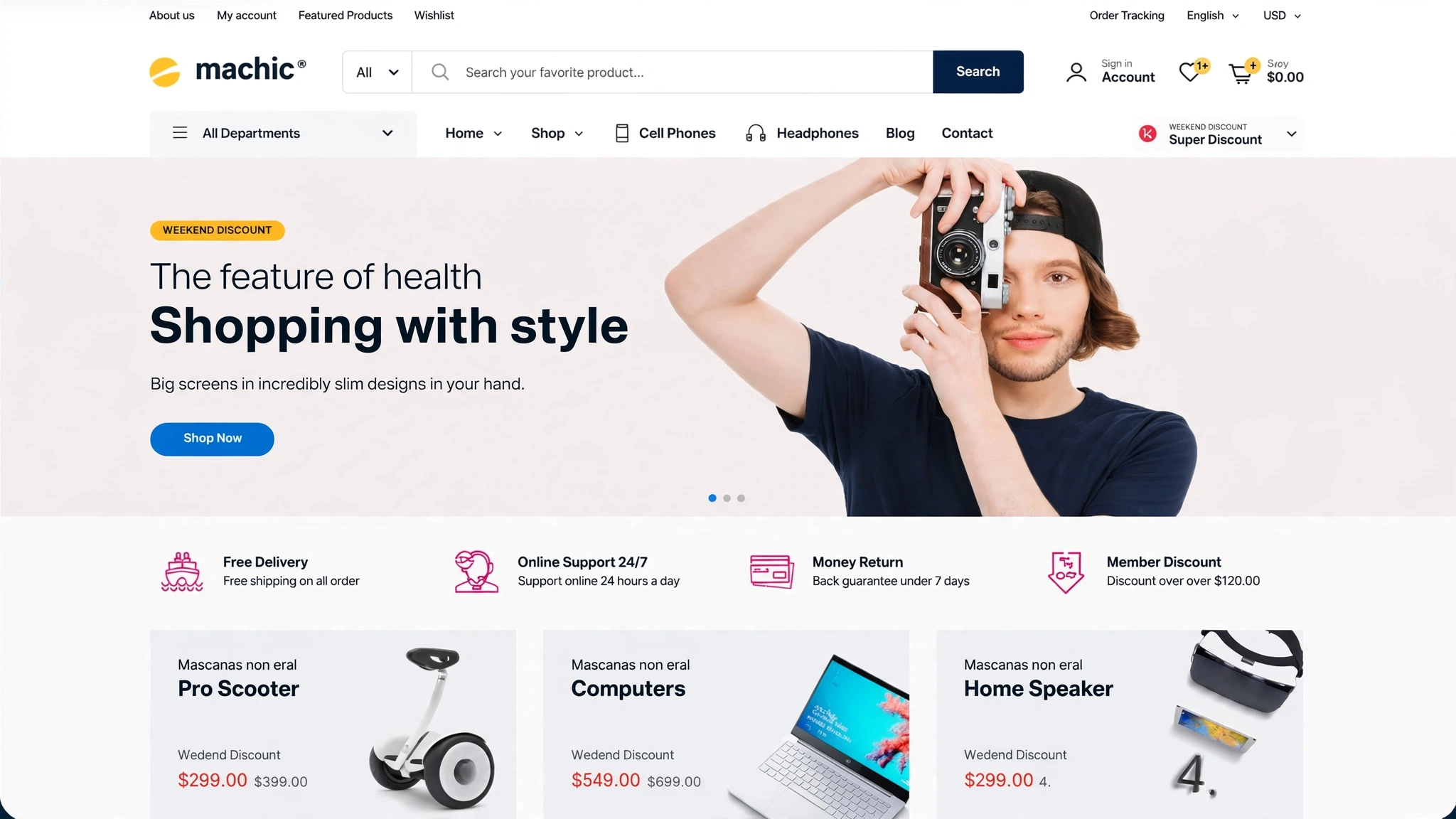 ecommerce model navy cap