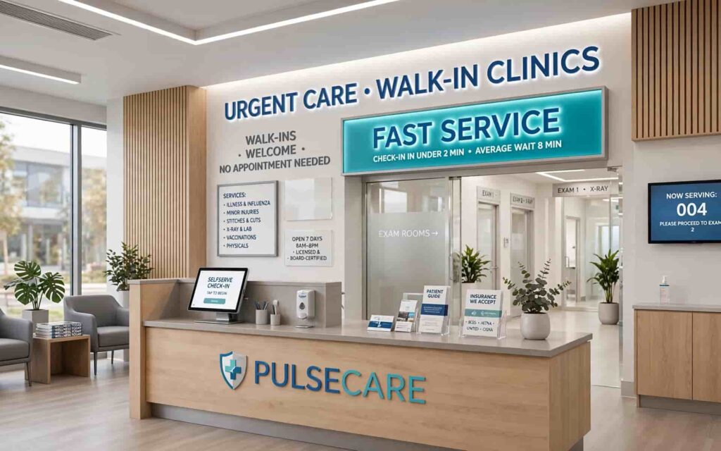 Urgent care and walk-in clinics